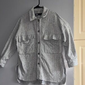 Zara Light Gray Knit Sweater